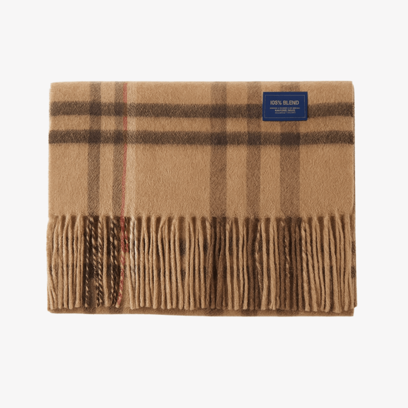 Ashford Brushed 100% Wool Plaid Scarf - Crown & Envy