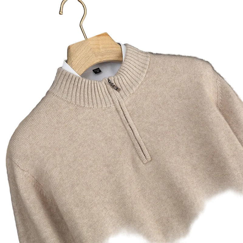 Cavendish 100% Cashmere 1/4 Zip Sweater - Crown & Envy