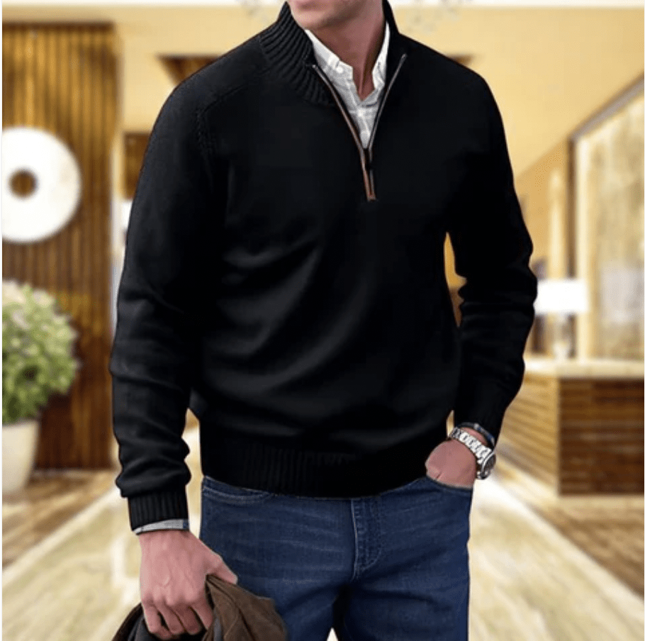 Cillian™ | Elegant Zipped Sweater - ENVI
