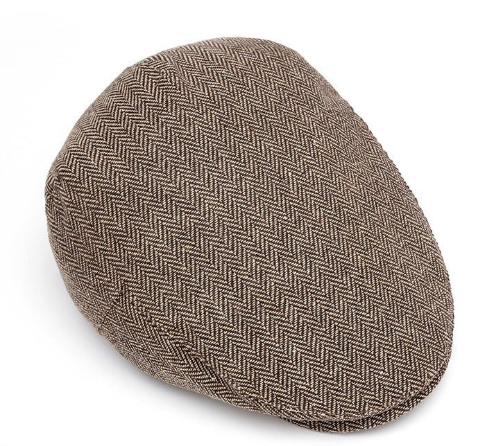 Garrison Flat Cap Herringbone - Crown & Envy