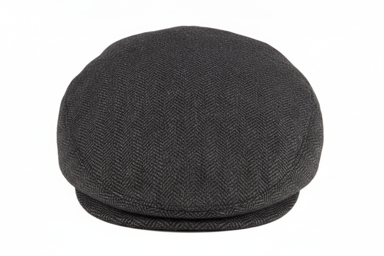 Garrison Flat Cap Herringbone - Crown & Envy