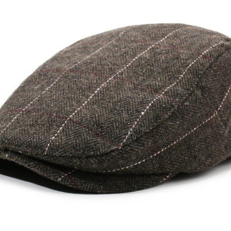 Garrison Wool Flat Cap Tartan - Crown & Envy