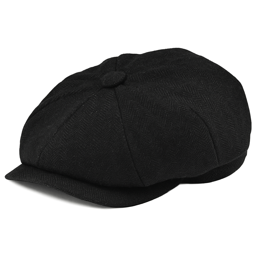 Hampton Wool Baker Boy Herringbone - Crown & Envy