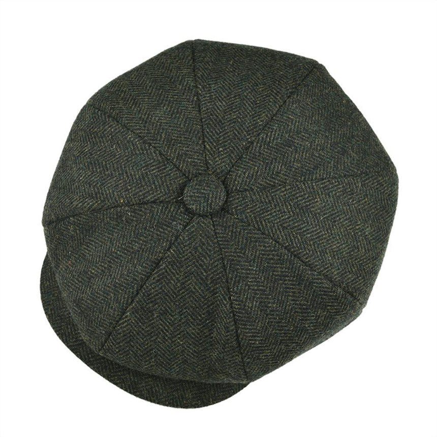 Hampton Wool Baker Boy Herringbone - Crown & Envy
