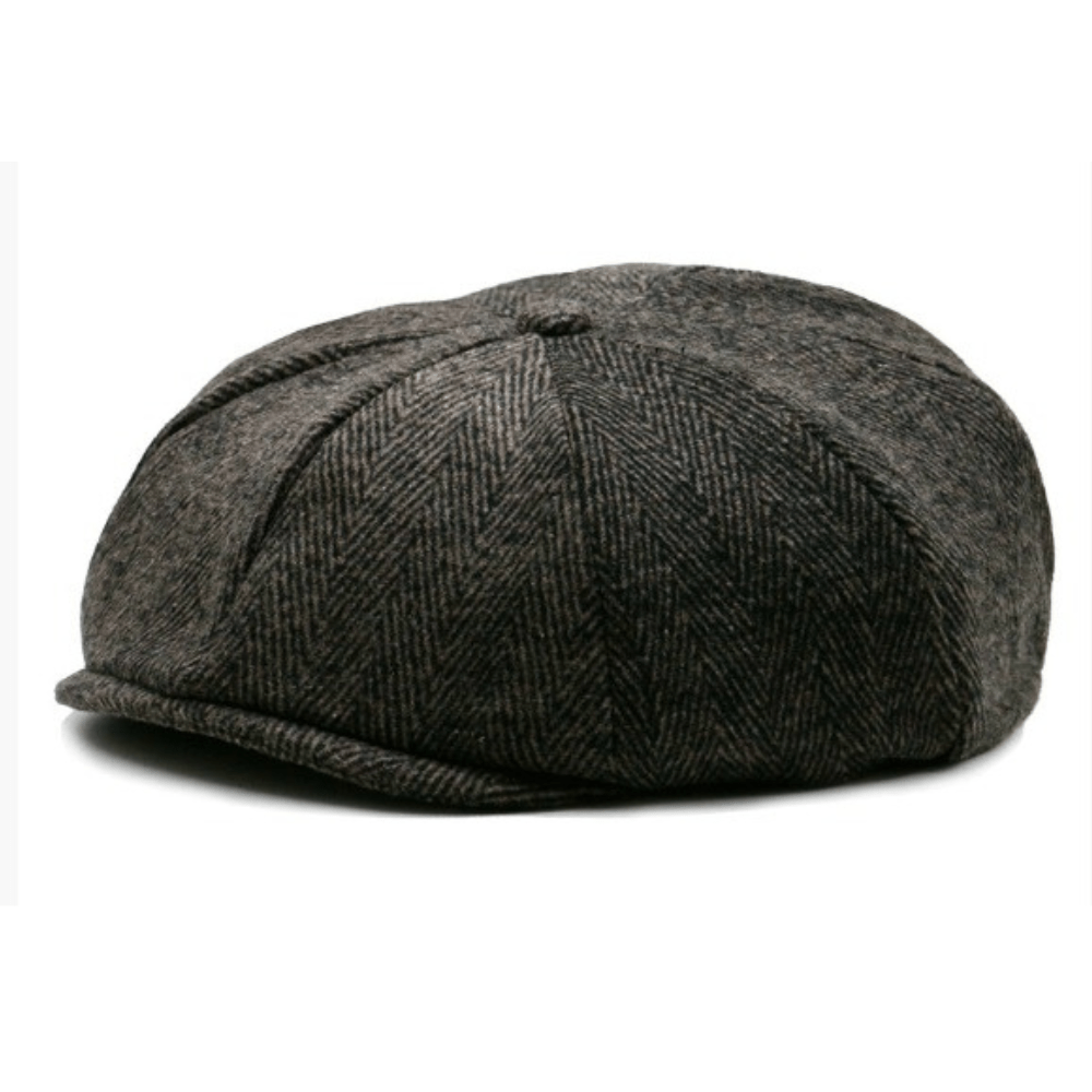 Hampton Wool Baker Boy Herringbone - Crown & Envy