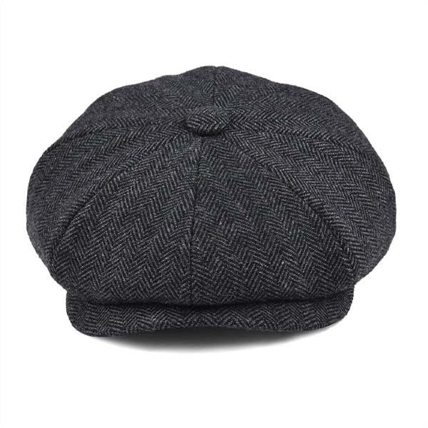 Hampton Wool Baker Boy Herringbone - Crown & Envy