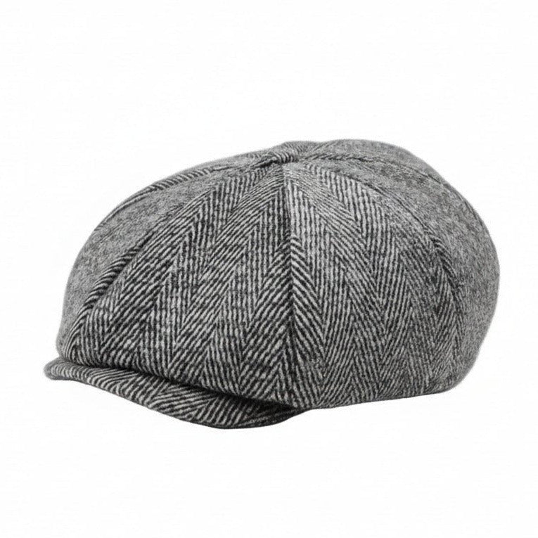 Hampton Wool Baker Boy Herringbone - Crown & Envy