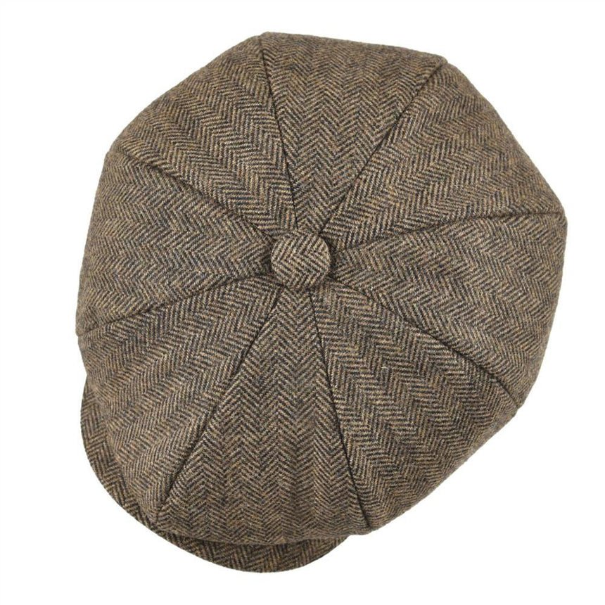 Hampton Wool Baker Boy Herringbone - Crown & Envy