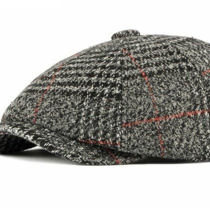 Hampton Wool Baker Boy - Plaid - Crown & Envy