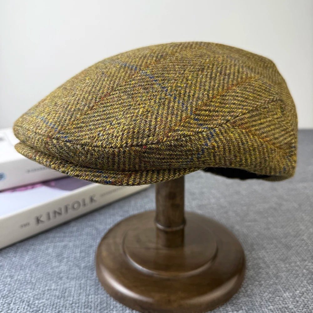 Harrington Wool Flat Cap - Crown & Envy