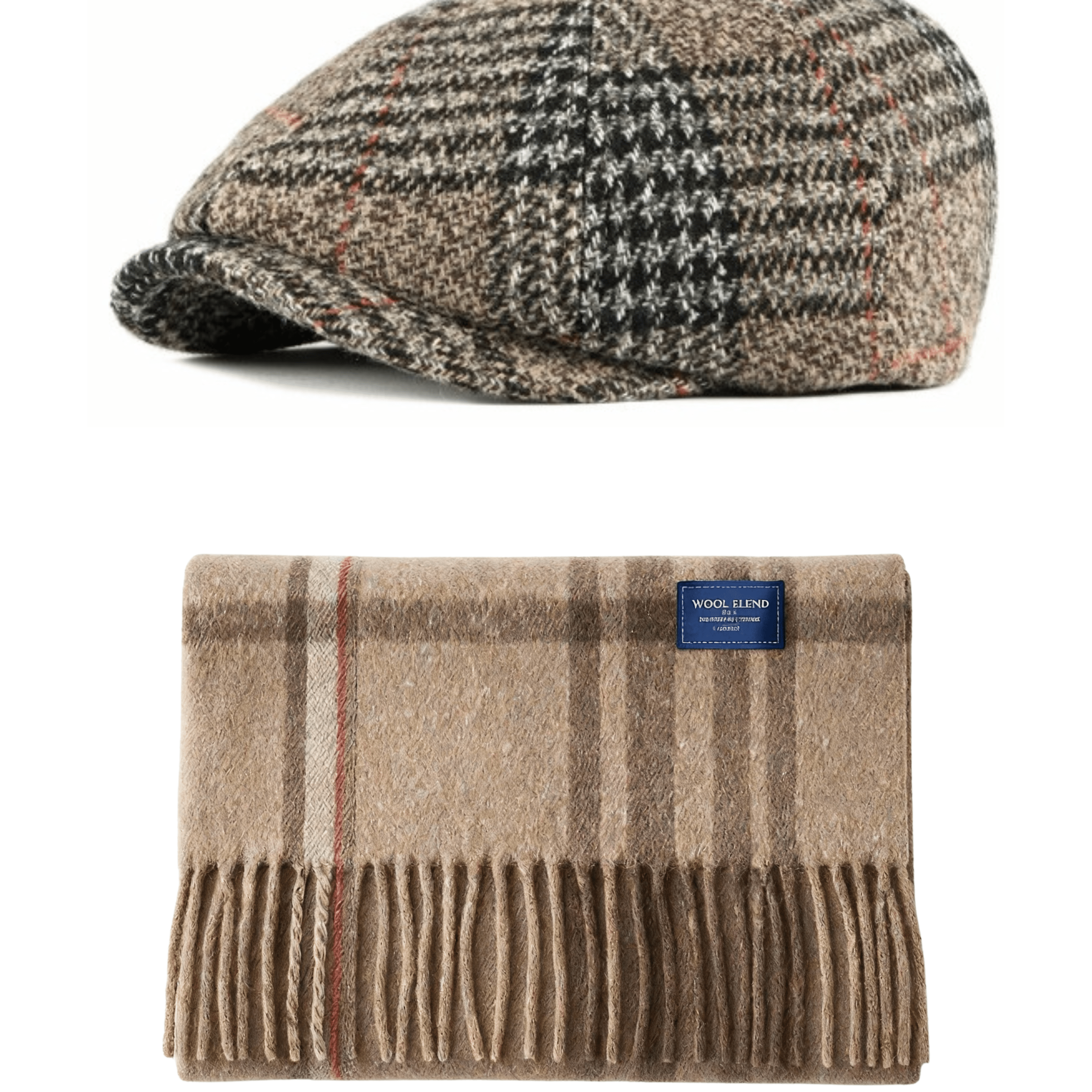Henley Newsboy & Merino Wool Scarf - Winter Set - Crown & Envy