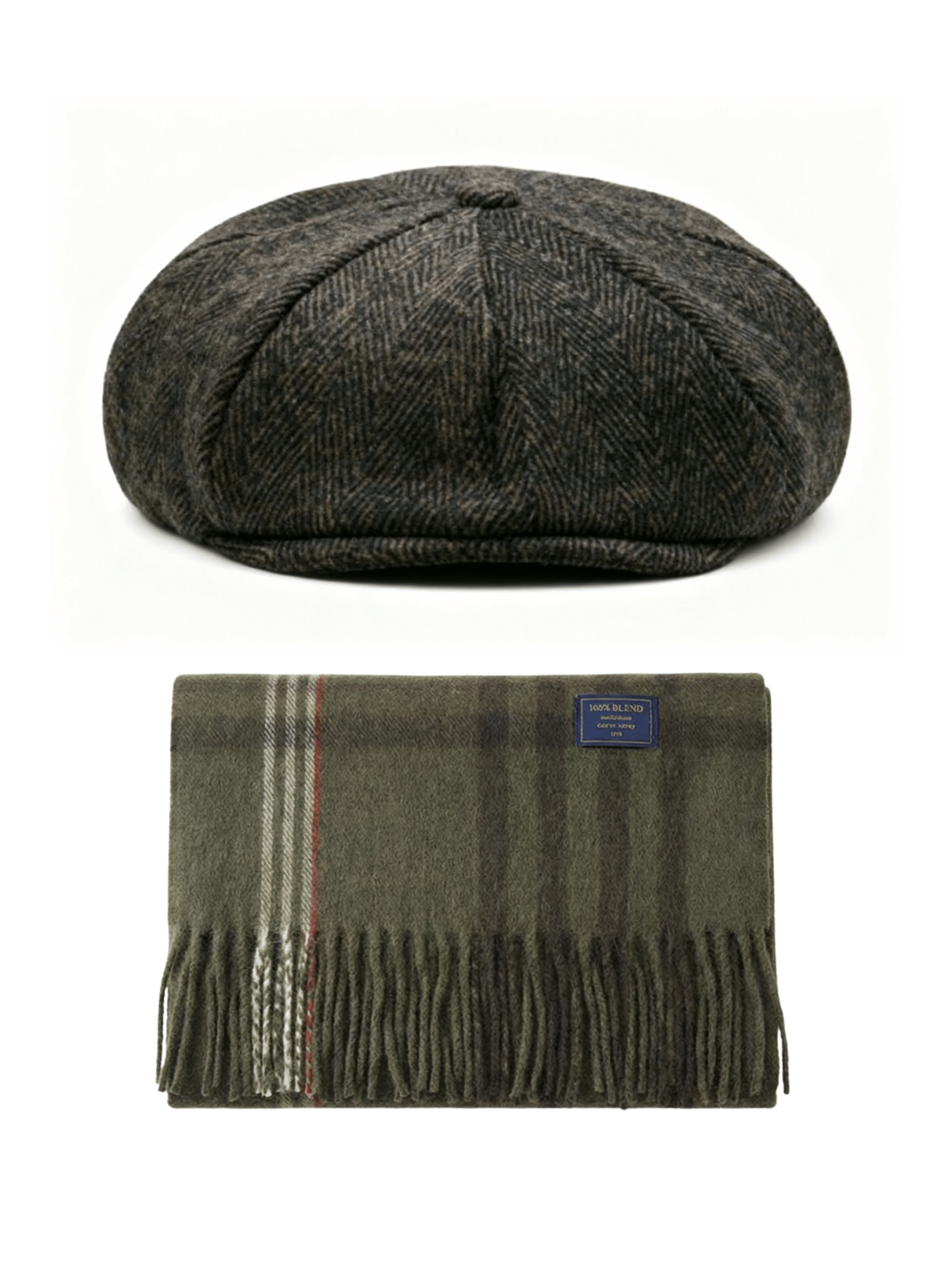 Henley Newsboy & Merino Wool Scarf - Winter Set - Crown & Envy