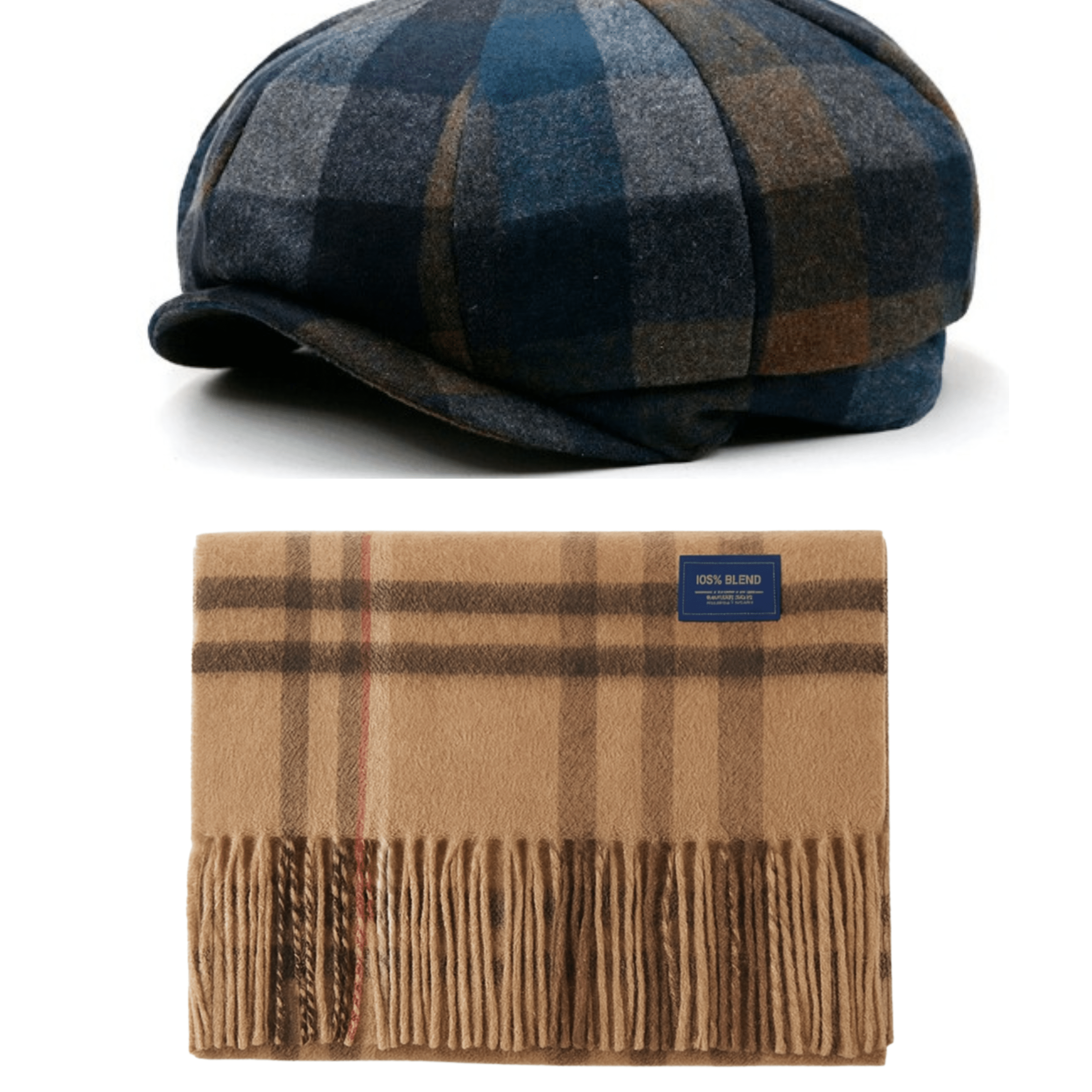 Henley Newsboy & Merino Wool Scarf - Winter Set - Crown & Envy