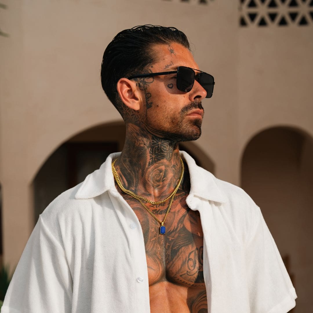 Lapis Pendant | Gold - Crown & Envy