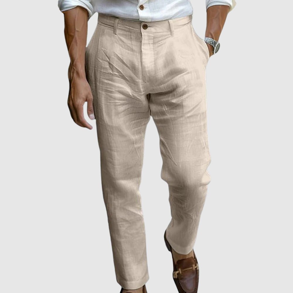 Montenegro Chic Linen Trousers - Crown & Envy