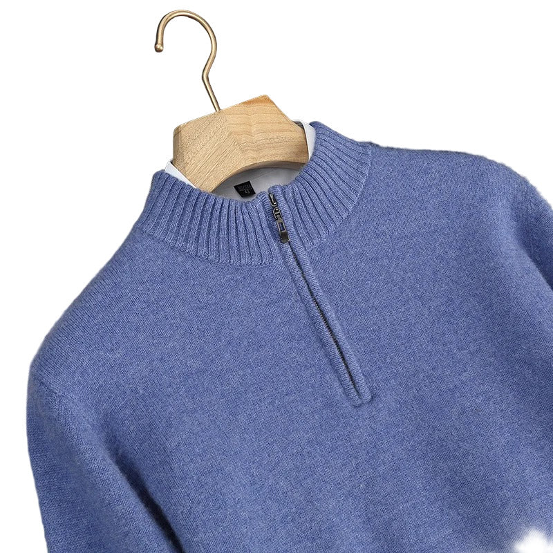 Cavendish 100% Cashmere 1/4 Zip Sweater - Crown & Envy