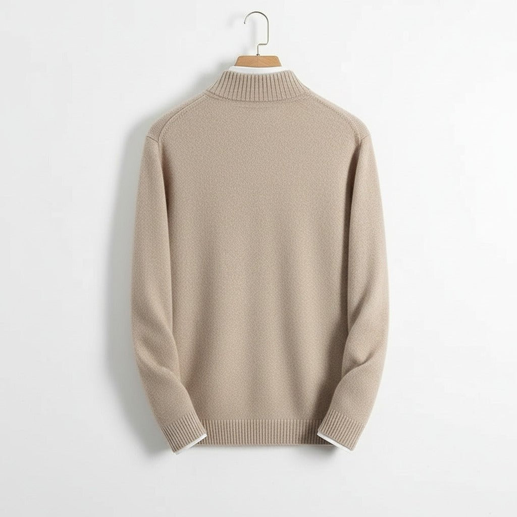 Cavendish 100% Cashmere 1/4 Zip Sweater - Crown & Envy