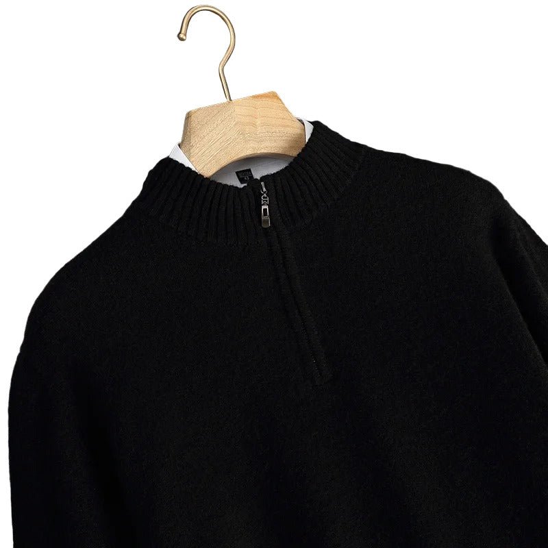 Cavendish 100% Cashmere 1/4 Zip Sweater - Crown & Envy