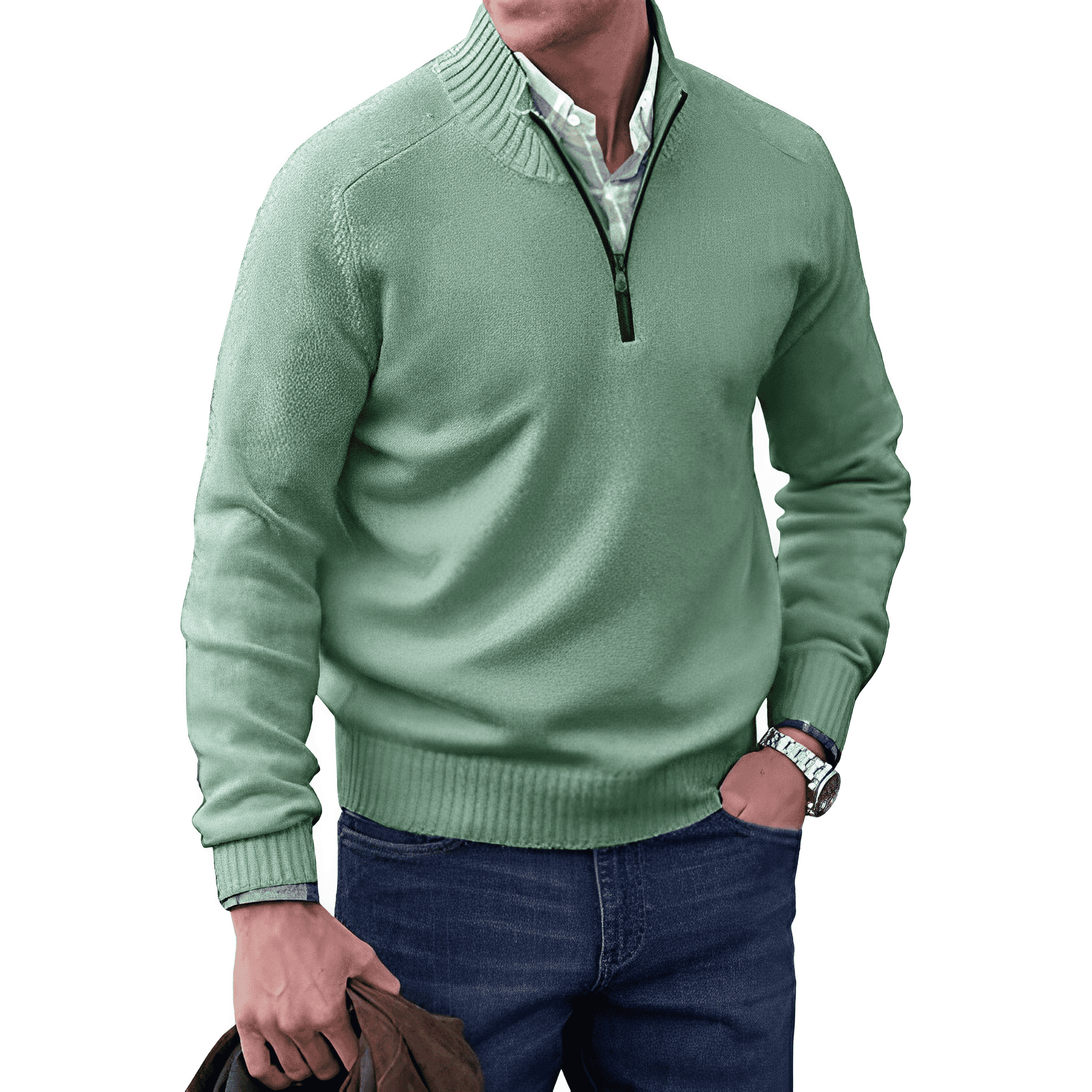 Cillian™ | Elegant Zipped Sweater - ENVI