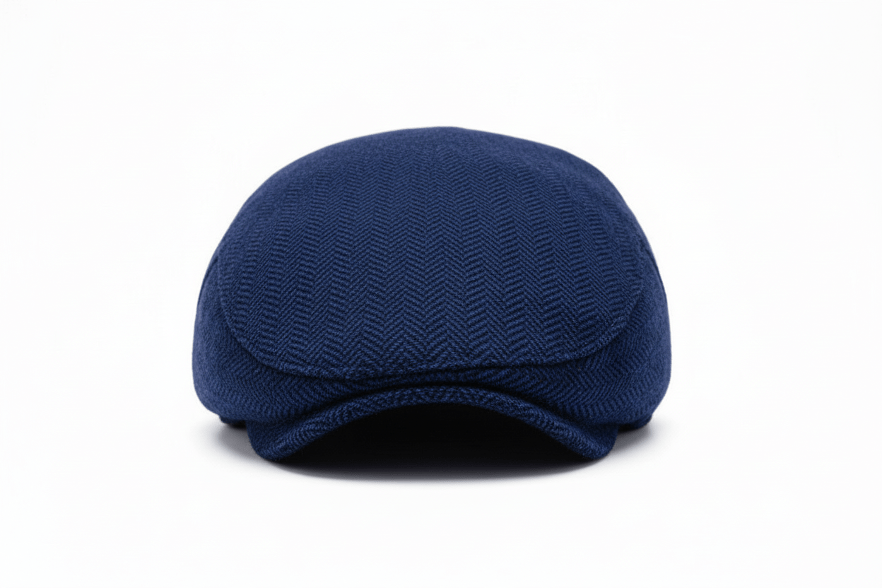 Garrison Flat Cap Herringbone - Crown & Envy