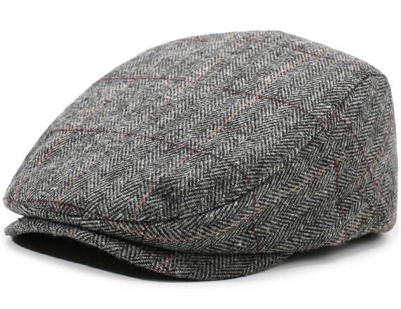 Garrison Wool Flat Cap Tartan - Crown & Envy