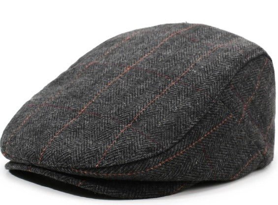 Garrison Wool Flat Cap Tartan - Crown & Envy