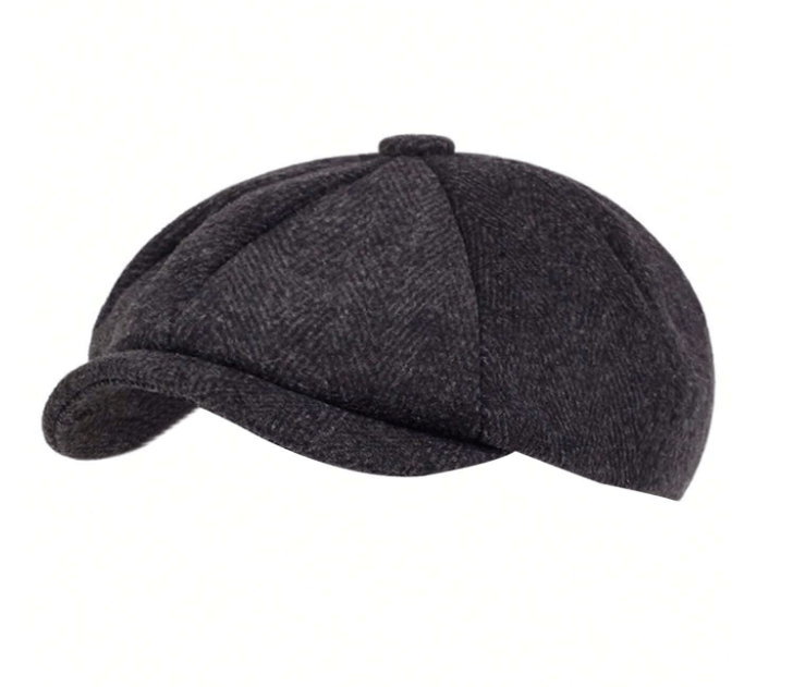 Hampton Baker Boy Hat Black Woolen - Crown & Envy