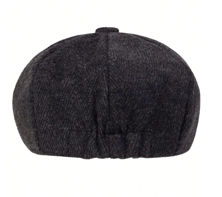 Hampton Baker Boy Hat Black Woolen - Crown & Envy