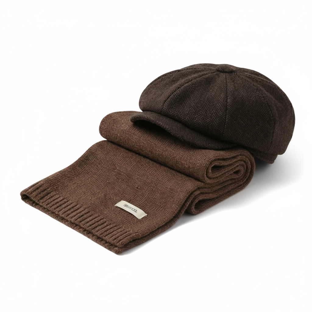 Hampton Baker Boy & Merino Wool Scarf - Winter Set - Crown & Envy