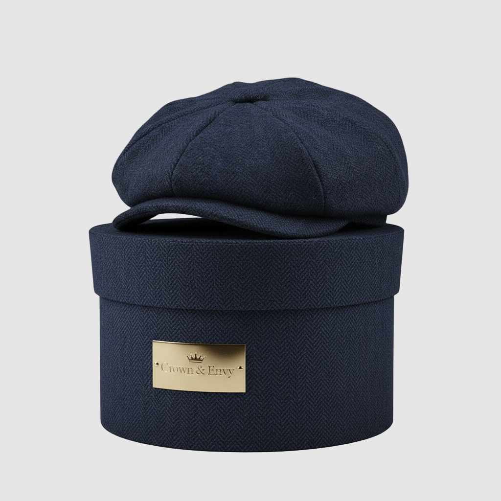 Hampton Wool Baker Boy Herringbone - Crown & Envy