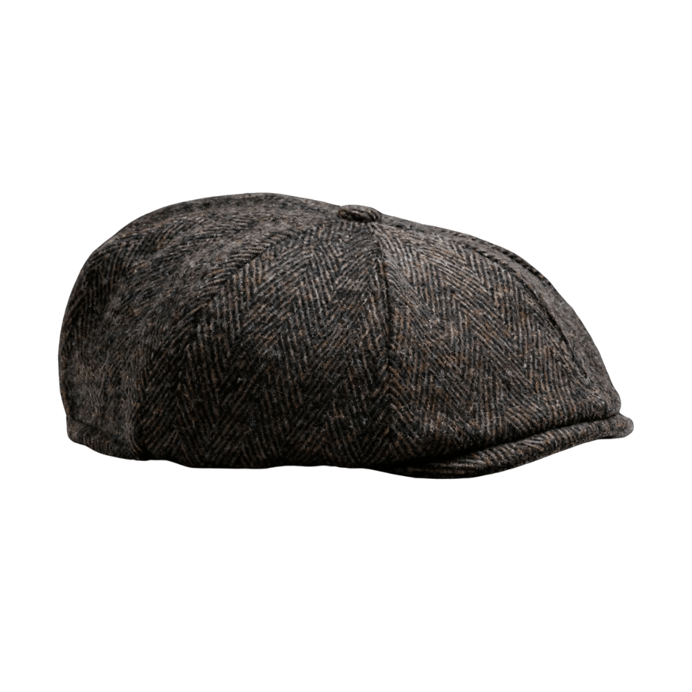Hampton Wool Baker Boy Herringbone - Crown & Envy