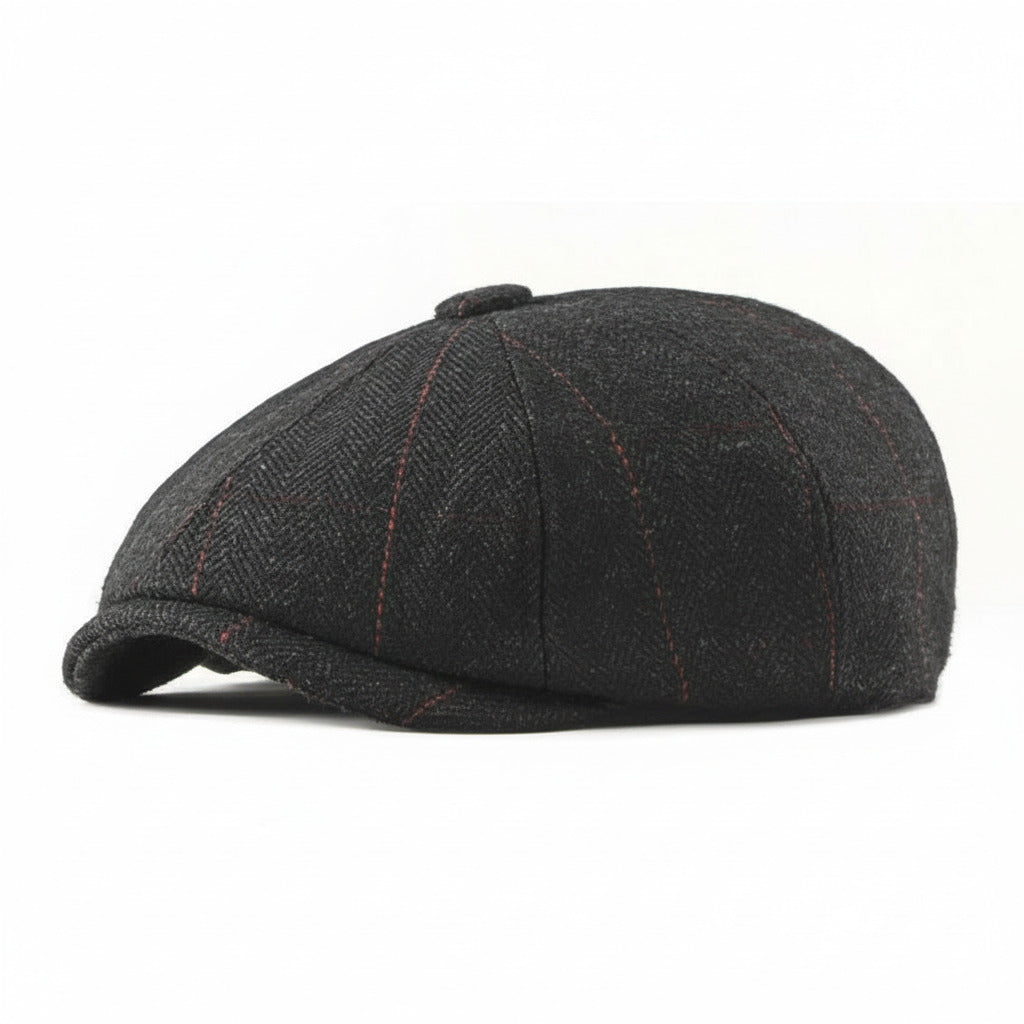 Hampton Wool Baker Boy - Plaid - Crown & Envy