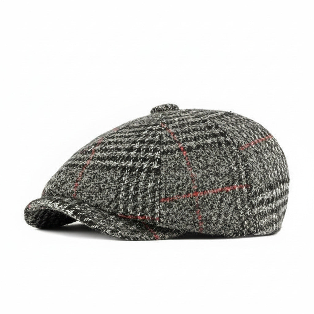 Hampton Wool Baker Boy - Plaid - Crown & Envy