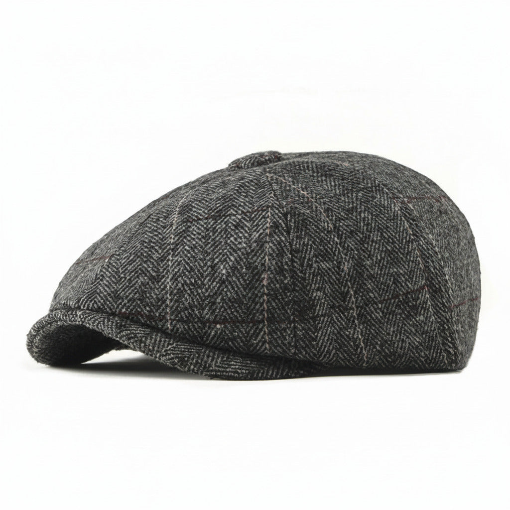 Hampton Wool Baker Boy - Plaid - Crown & Envy