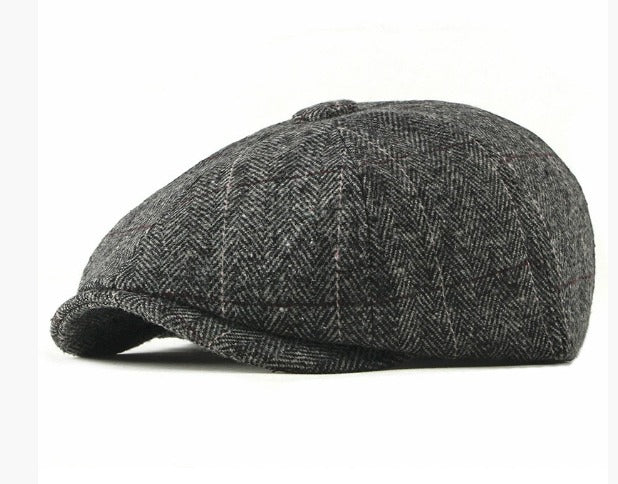 Hampton Wool Baker Boy - Plaid - Crown & Envy