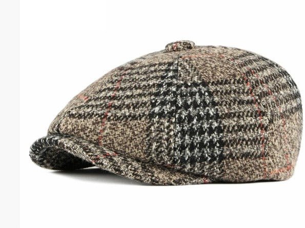 Hampton Wool Baker Boy - Plaid - Crown & Envy
