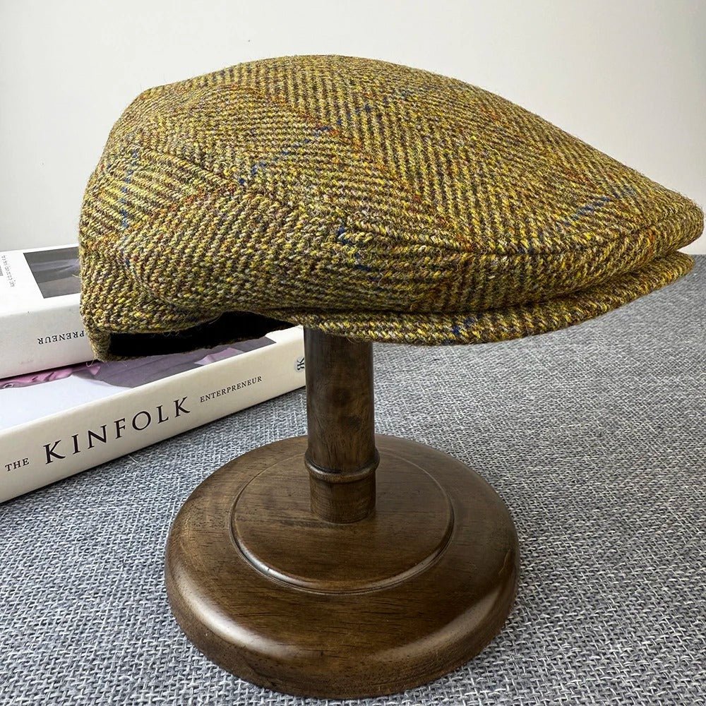 Harrington Wool Flat Cap - Crown & Envy