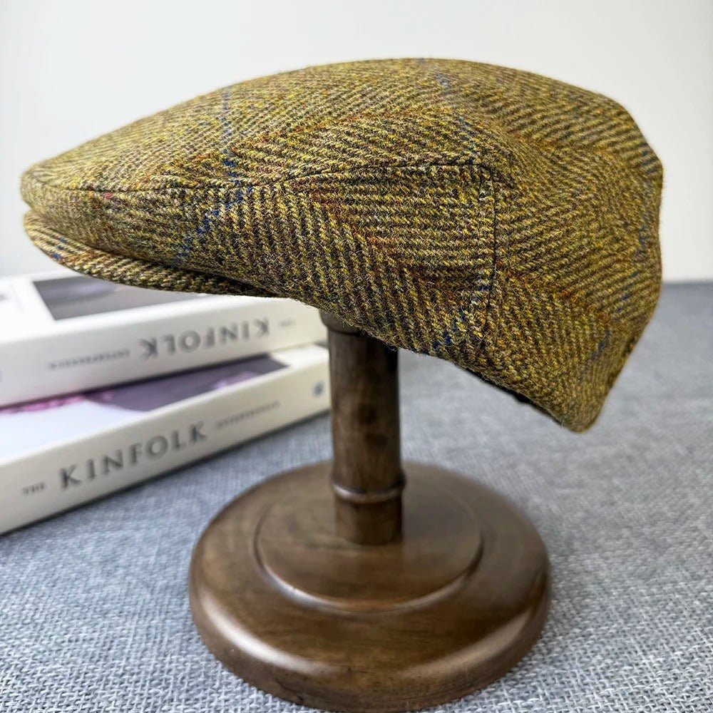 Harrington Wool Flat Cap - Crown & Envy