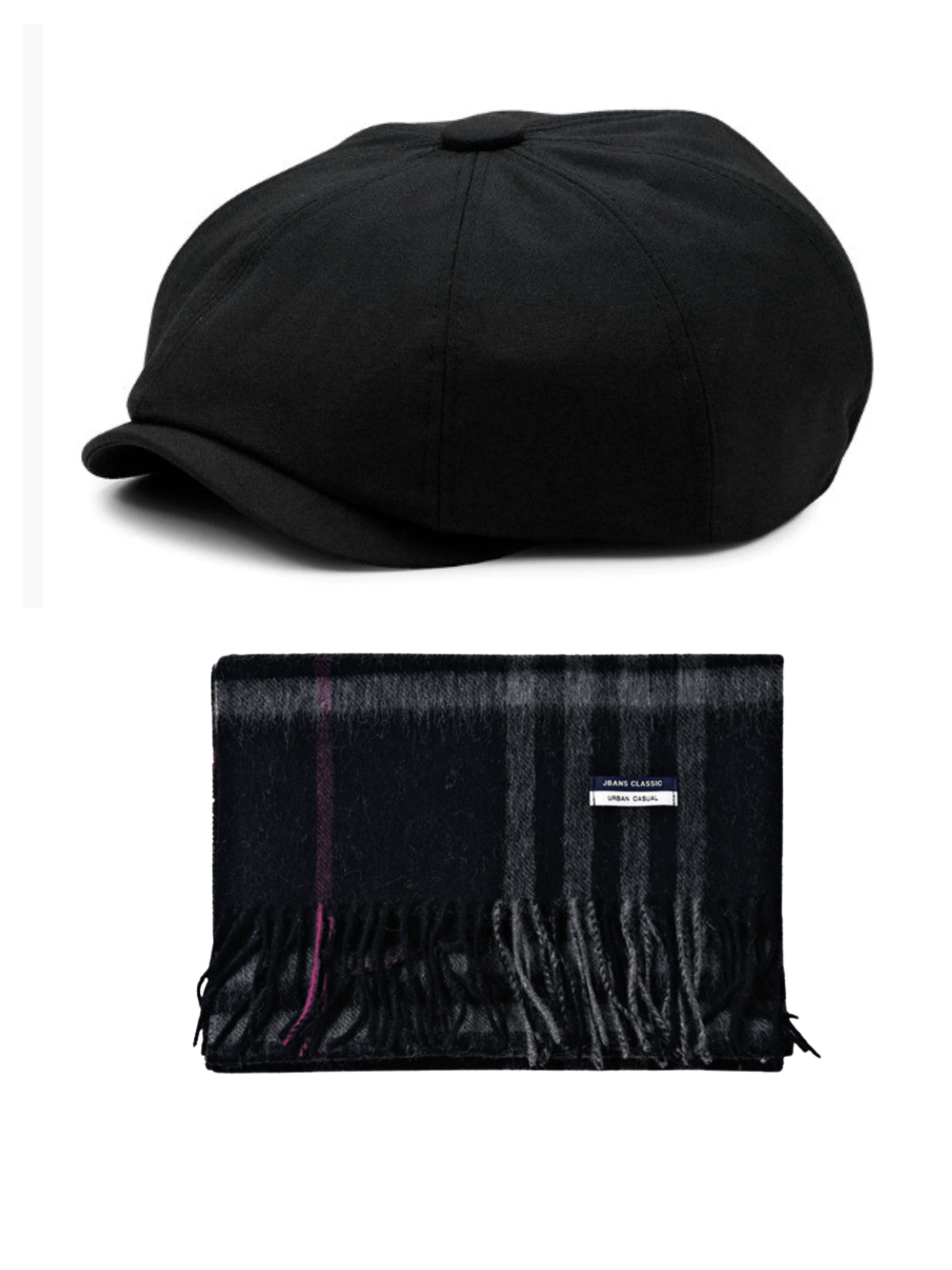 Henley Newsboy & Merino Wool Scarf - Winter Set - Crown & Envy