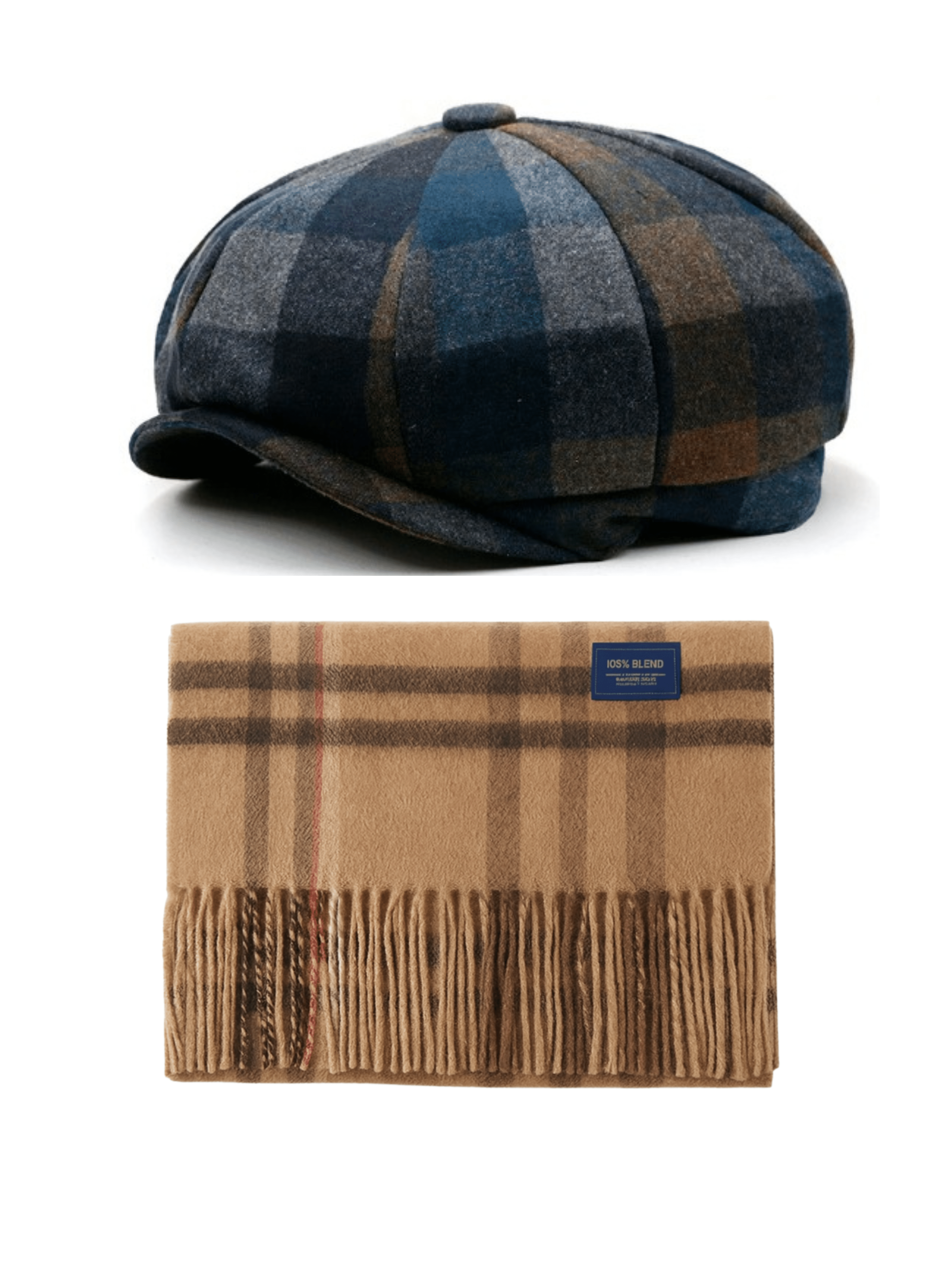 Henley Newsboy & Merino Wool Scarf - Winter Set - Crown & Envy