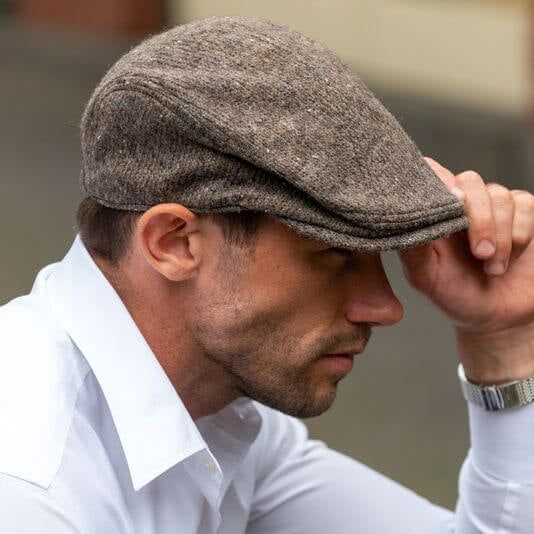 Stanton Cotton Flat Cap in Brown – Crown & Envy
