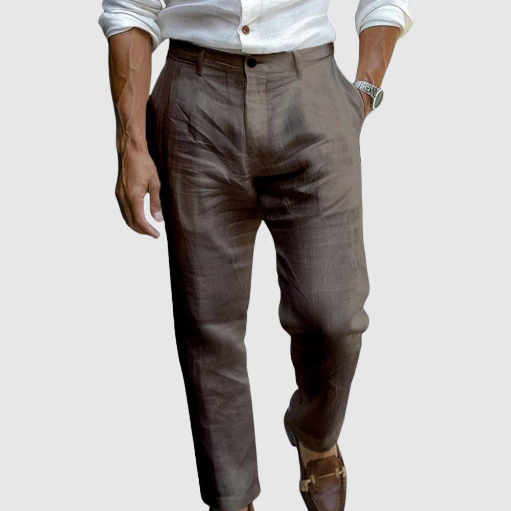 Montenegro Chic Linen Trousers - Crown & Envy