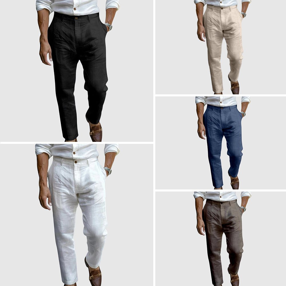 Montenegro Chic Linen Trousers - Crown & Envy