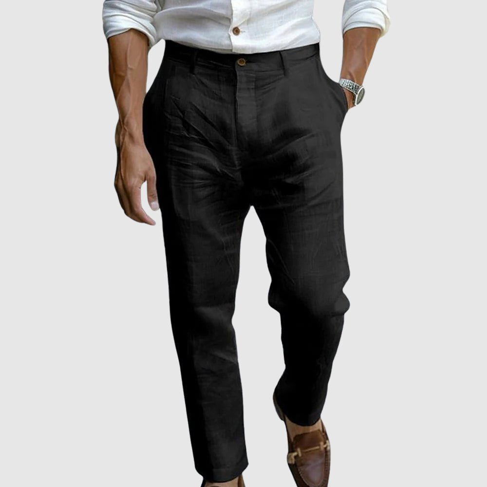 Montenegro Chic Linen Trousers - Crown & Envy