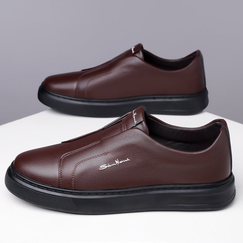 Montigo Leather Slip - On Shoes - Crown & Envy