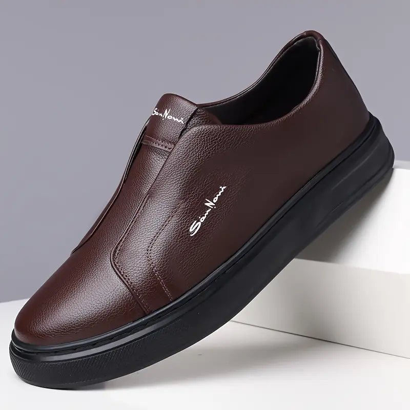 Montigo Leather Slip - On Shoes - Crown & Envy