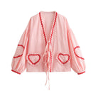 Nicole™ | Vintage Loose Heart Pockets Shirt - ENVI