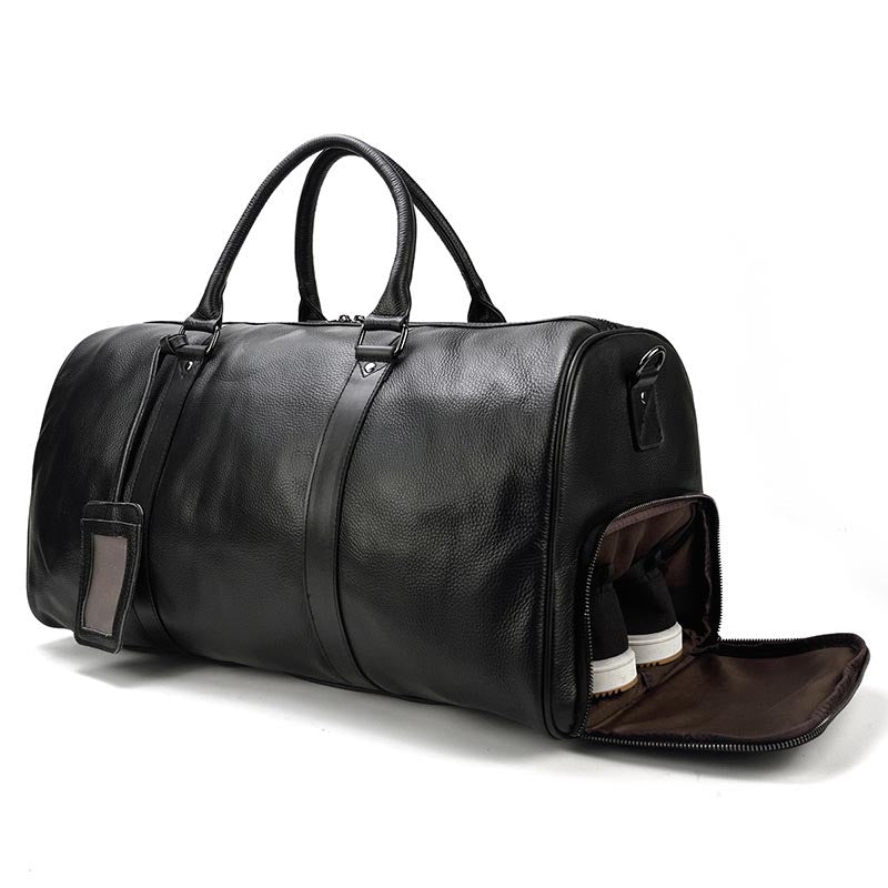 The 1096 Leather Duffle (55cm) - Crown & Envy